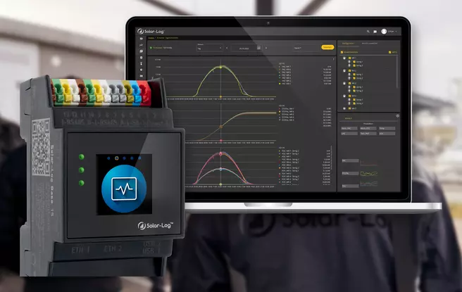 Solar-Log Hardware Gateway im Schaltschrank